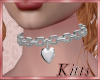 Kitts*S Heart Tag Collar