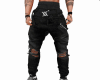 Ripped Belt Denim bladk