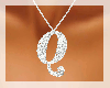 [DF] Q silver necklace