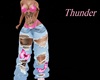 pink spring bikini jeans