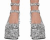 gray denim gothic shoes