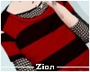 Casual Striped Red
