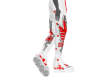 M*AD!DAS White Joggers
