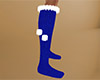 Blue Socks Fur Trim (F)