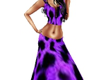 Purple Leopard Gown