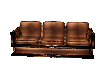 Golden Tan Leather Sofa