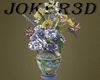 Flowers in a ceramic vas