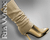 Gold Sweater Boots