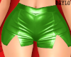 Leather Shorts Green