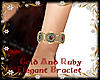 Left Ruby Gold Bracelet