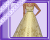 Gold flower girl dress