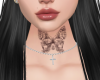 !L Neck tattoo butterfly