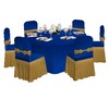Blue & Gold Guest Table