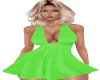 Green Satin (L) Dress