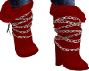 {DJ} Red Chained Boots