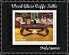 glass wood coffee table