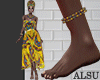 African beaded anklet R