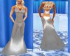 MZ Shimmery Silver Gown