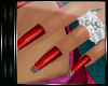P~ Red Diamond Nails