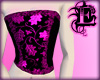 DCUK Black n Pink corset