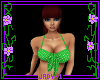 Polka Dot Halter - green