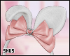 s.H Peach Bunny Headband