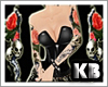 [KB] Tattoo Rose & Skull