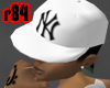 [r84] White Yankee Cap 1
