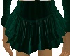 Skys Green Velvet Skirt