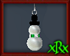 Snowman Earrings Emerald