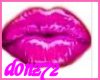 hot lips pink sticker