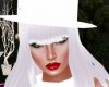 WHITE FLOWER HAIR GIRL