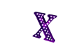 Anim Purple Letter X