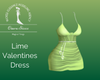 Lime Valentines Dress