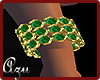 Emeralds & Gold Anklet