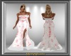 Red & Wht SnowFlake Gown