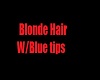  Blonde Hair W/Blue tips
