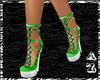 Green Corset Heels