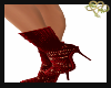 Red Glitterlip Boots