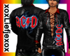 [L] AC DC Leather Jacket