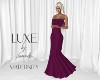 LUXE 3m-6m Gown Berry