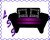 Black n purple chair