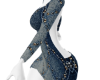 Bedazzled Jean Dress