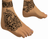 Foot with tatoo