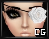 (CG) Rose Eyepatch White