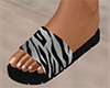 White Tiger Stripe Sandals 3 (F)