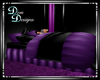 Purple Couples Bed