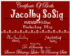 iiS~ JacolbyS Birth Cert