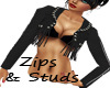 ~B~ Zips and Studs Black
