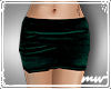 !Short velv skirt green